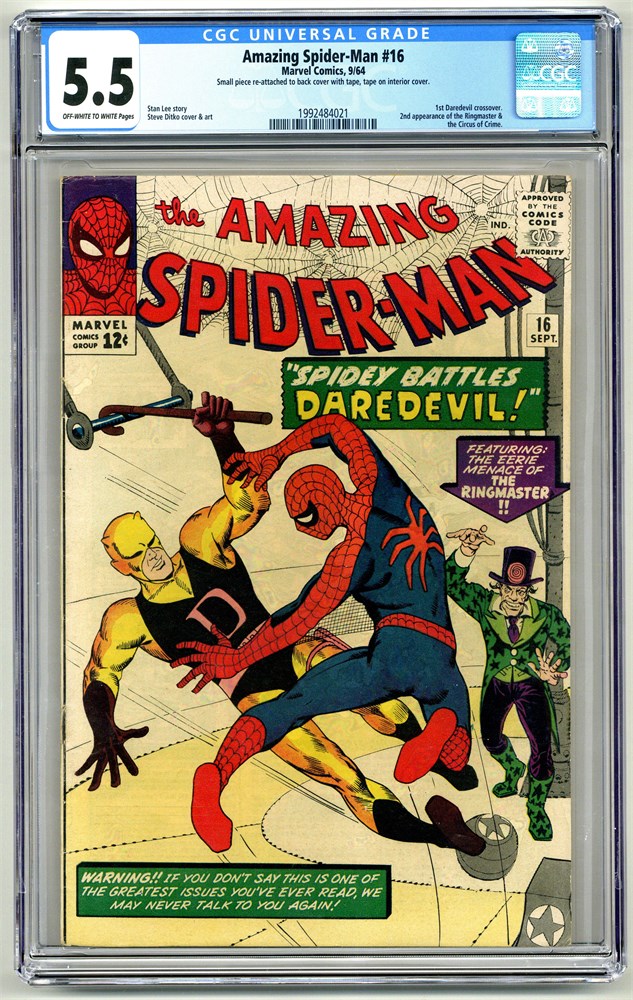 DIG Auction - Amazing Spider-Man #16 CGC FN- 5.5 1964