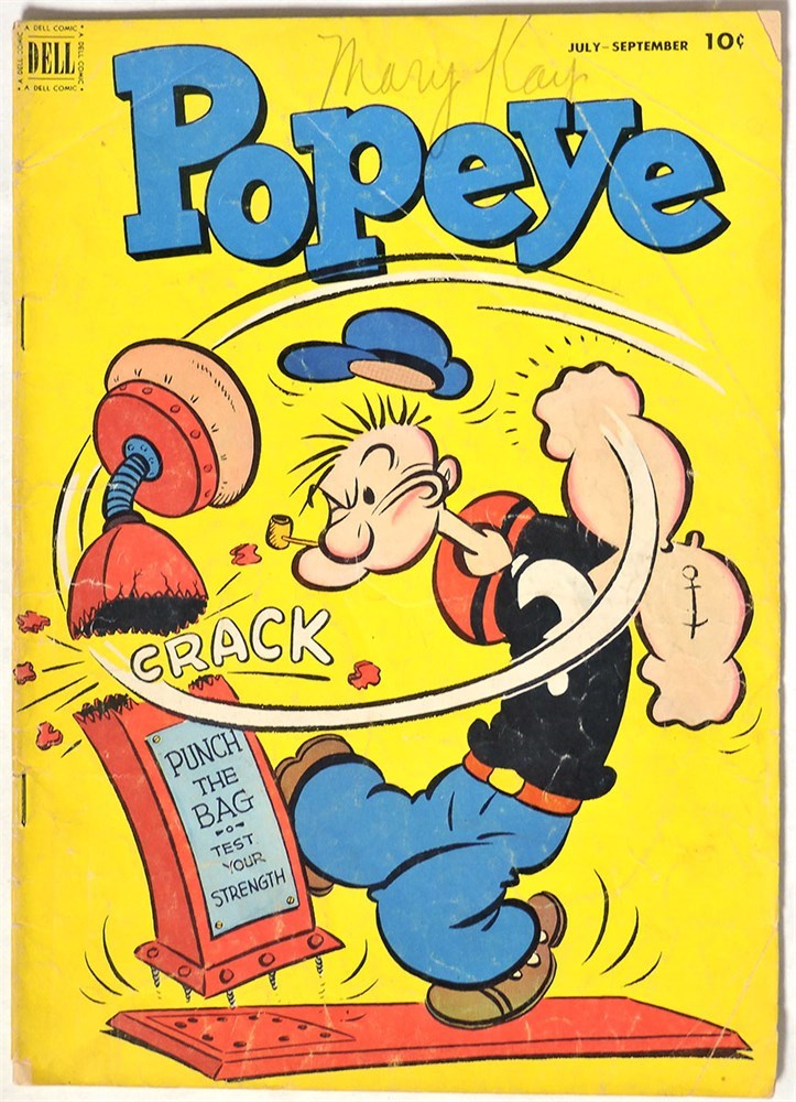 DIG Auction - Popeye #21 GD+ 1952